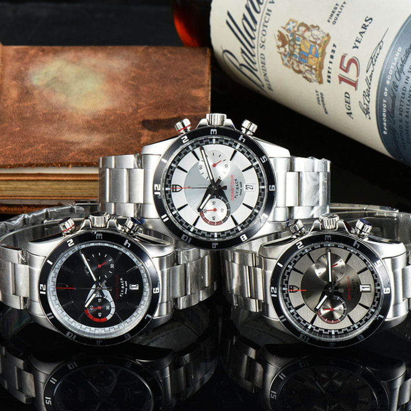 

2022 Men's luxury Quartz Watch Business Leisure fashion Multi-function Sports time Calendar luminous Waterproof Wrist Watches, F002