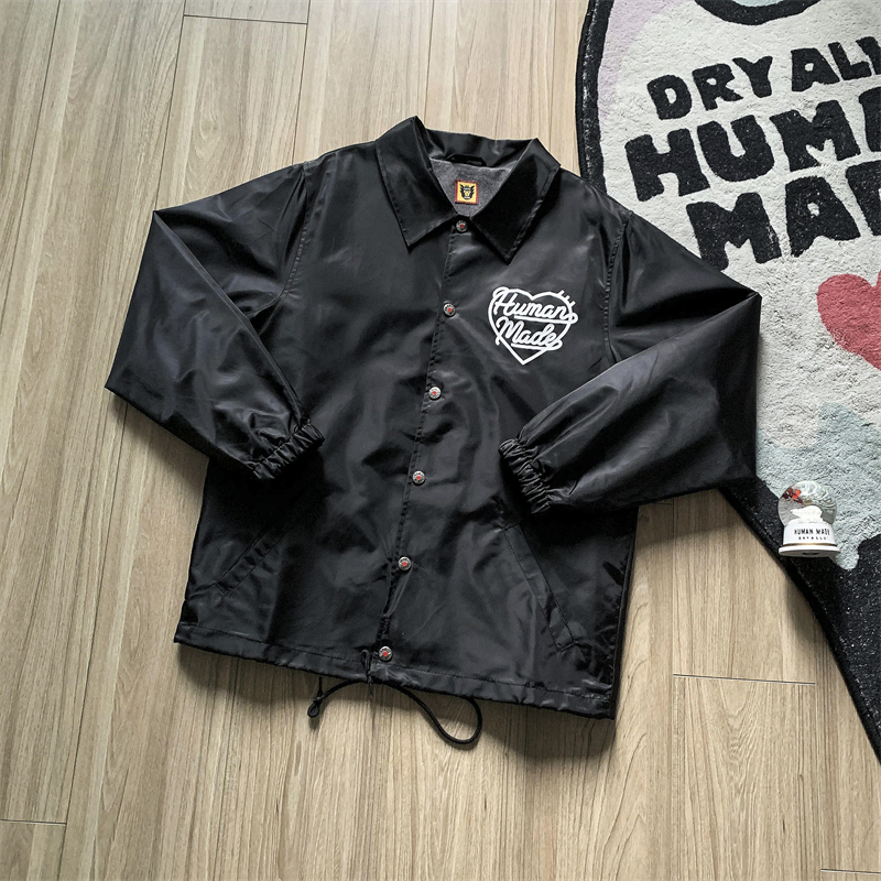 

2023fw Black Coats Men Women 1 High-Quality Vintage Embroidery Windbreaker Jackets