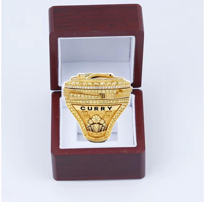 

Newest Championship Series jewelry wholesale curry new 2022 basketball Championship Ring Set With Wooden Display Box Case Fan Gift