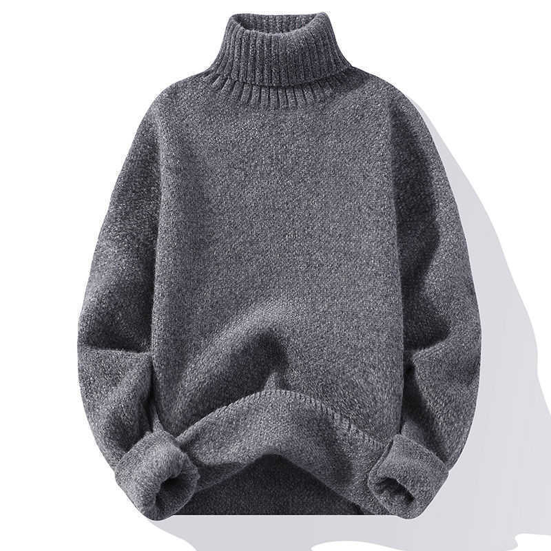 

Men's Sweaters Men Sweater 2021 New Autumn And Winter Mink Handsome Thickened Bottom Black Food Cream Colored Couples Cotton Trend J220915