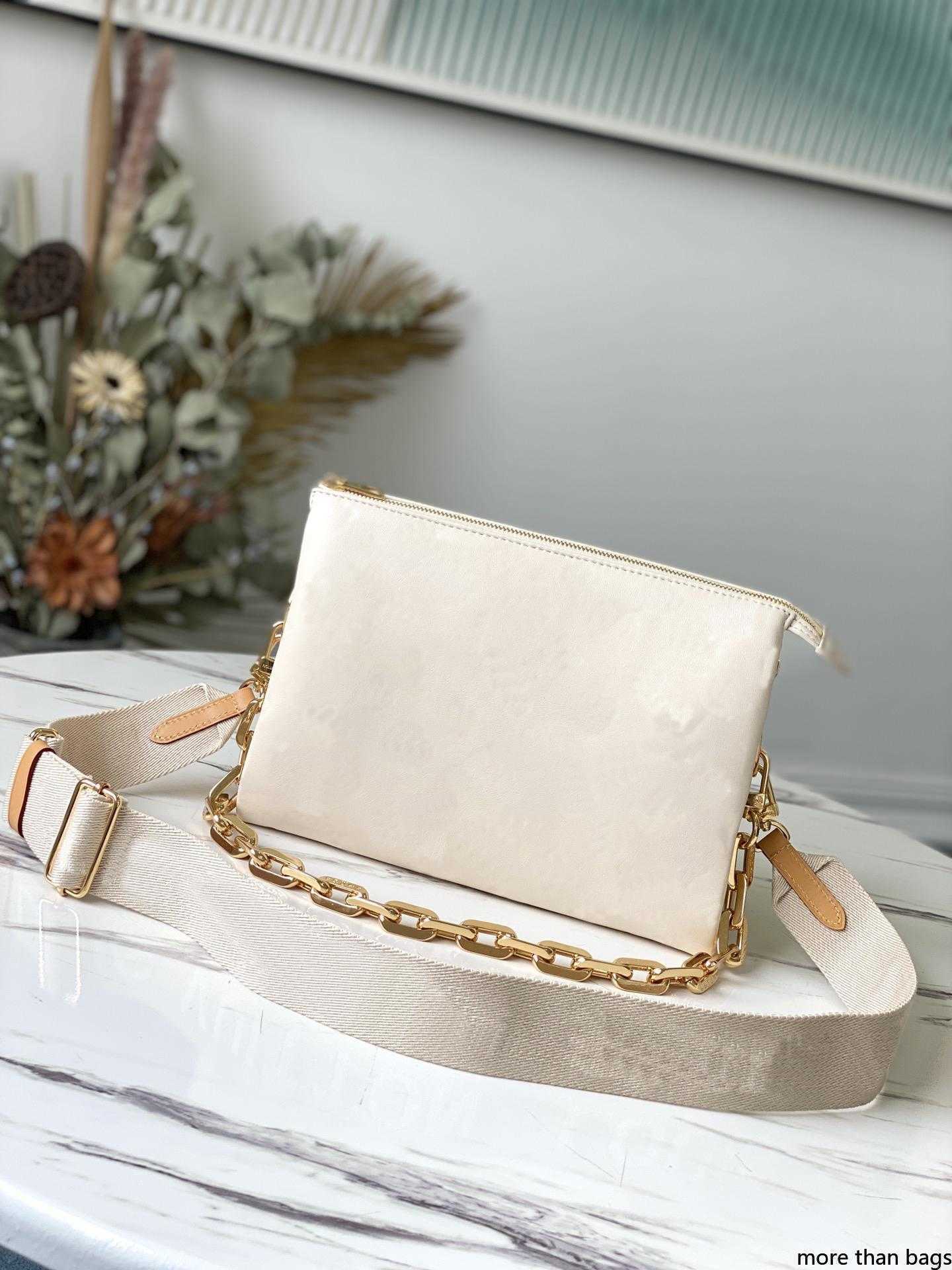 

Evening Bags Women Luxurys Designers Summer 2021 embossed puffy leather chain bag COUSSIN PM handbag fashion-forward shoulder bags cross-body with the, Black
