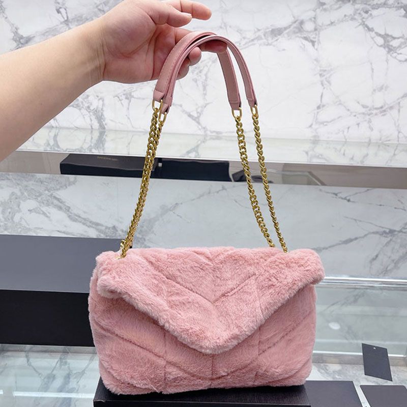 

Shoulder Bag Women Designer Handbag puffer chain flap Crossbody Bag Ladies purse wallet, C1