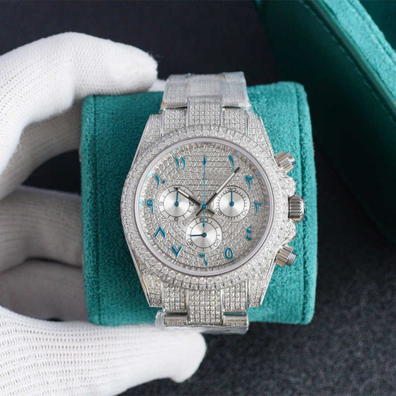 

20239UWI Wristwatches Mens Watch Diamond 40MM Automatic Mechanical Watch Ladi Wristwatch Montre de Luxe Stainls Steel For Men Fashion Wristwatch Sports Hands, Box