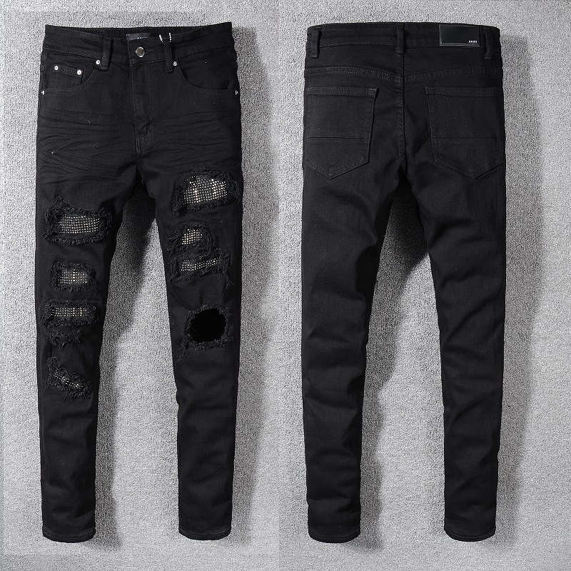 

2022 New Arrivals amirs Mens Luxury Designer Denim Jeans Holes Trousers amiri Jean COOLGUY Biker Pants Man Clothing #565