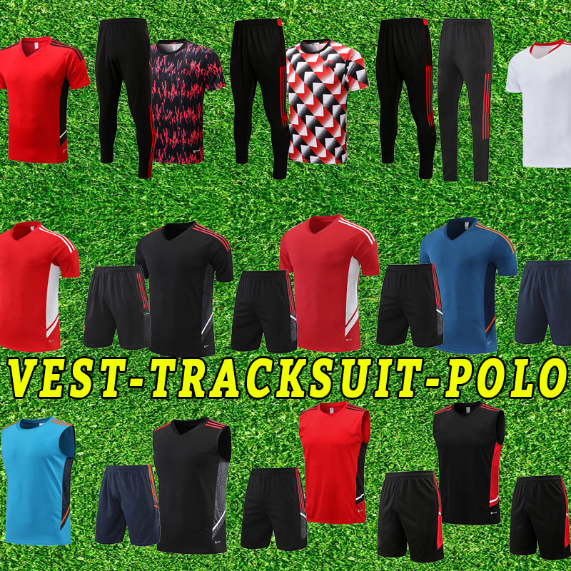 

Vest Polo 22 23 MAN UTD soccer jerseys RASHFORD B.FERNANDES SANCHO football shirts R.VARANE MAGUIRE CAVANI SHAW manCHeSter full set tracksuit RONALDO pants, As shown
