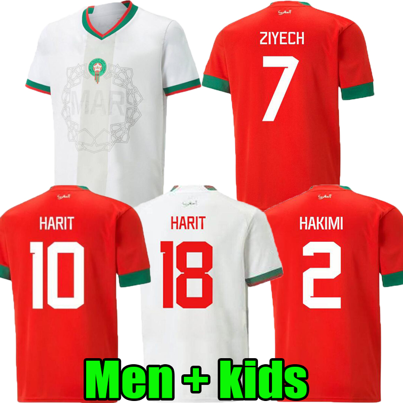 

2022 Moroccan soccer jerseys HAKIMI Maillot marocain ZIYECH EN-NESYRI football shirts men  kit HARIT SAISS IDRISSI BOUFAL jersey Maroc national team shirt 22 23, 22/23;away