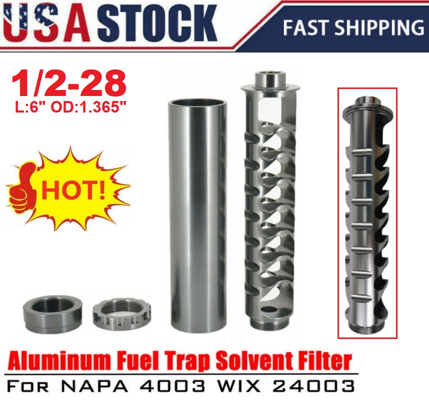 

USA-STOCK Single Core Fuel Filter Spiral 1/2-28 or 5/8-24 For NaPa 4003 WIX 24003 Car Solvent PQY-AFF03/04