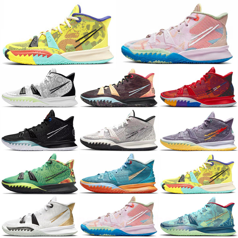 

basketball shoes mens men for kyrie 7 7s low lows daughters ep horus pale lvory daughters special fx expressions sisterhood black sneaker sneakers trainer trainers, Color 9
