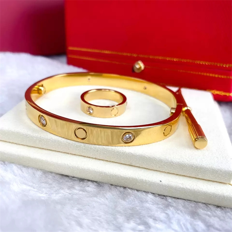 

Fashion Bracelets Femme Bangle Vintage Screwdriver Couples bolt driver screw designer bracelet Cuff Screw Bangles For Women cjeweler Valentine's Day Gift