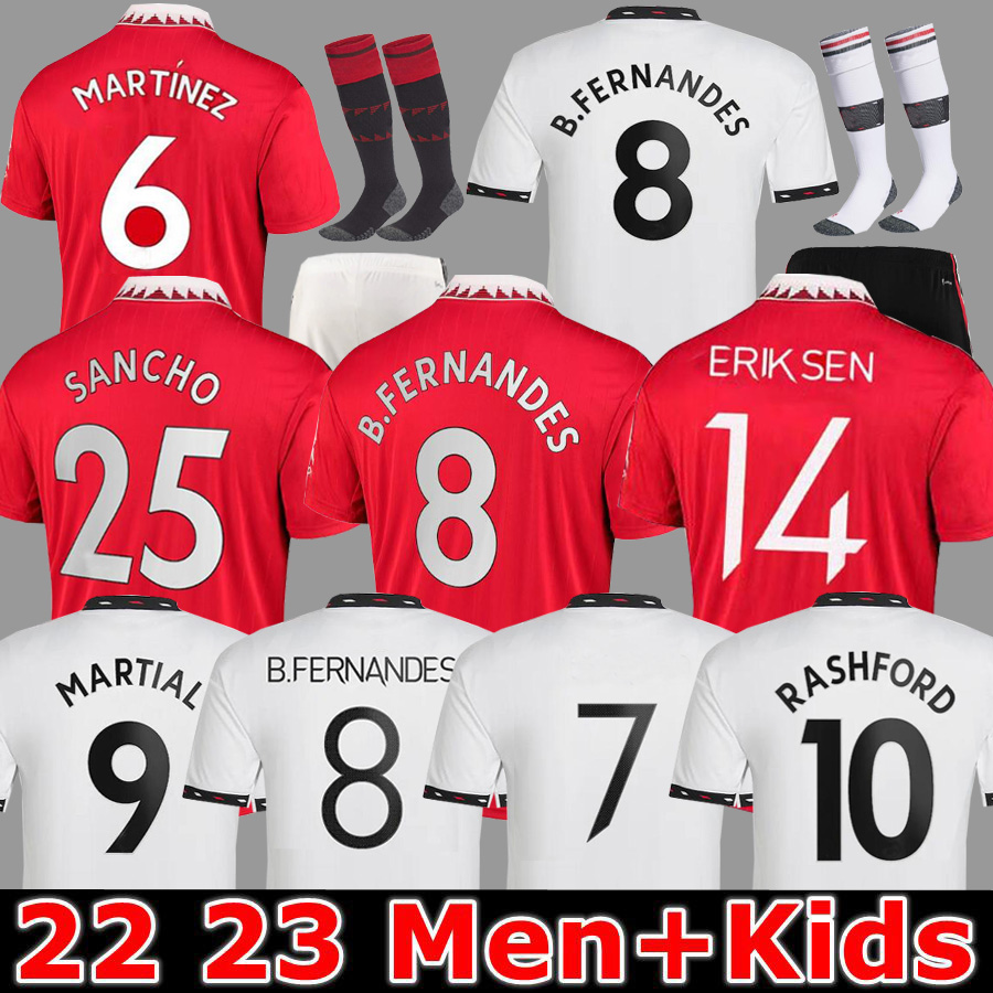 Sancho Soccer Jerseys 22 23 Fans Player Version MANS UTDS MANCHESTERS MARTIAU