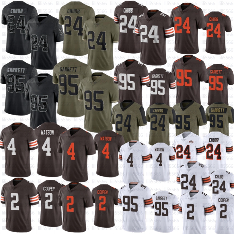 

Nick Chubb Myles Garrett Football jersey Denzel Ward Brown Deshaun Watson Amari Cooper stitched jerseys, Men