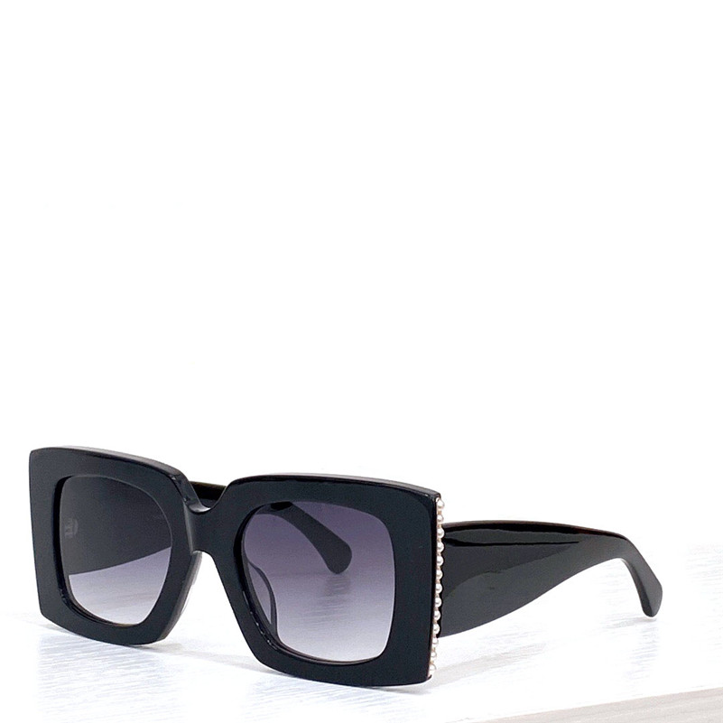 

New fashion design sunglasses 5480 square frame temple decorated with pearl simple and popular style versatile outdoor uv400 protection glasses