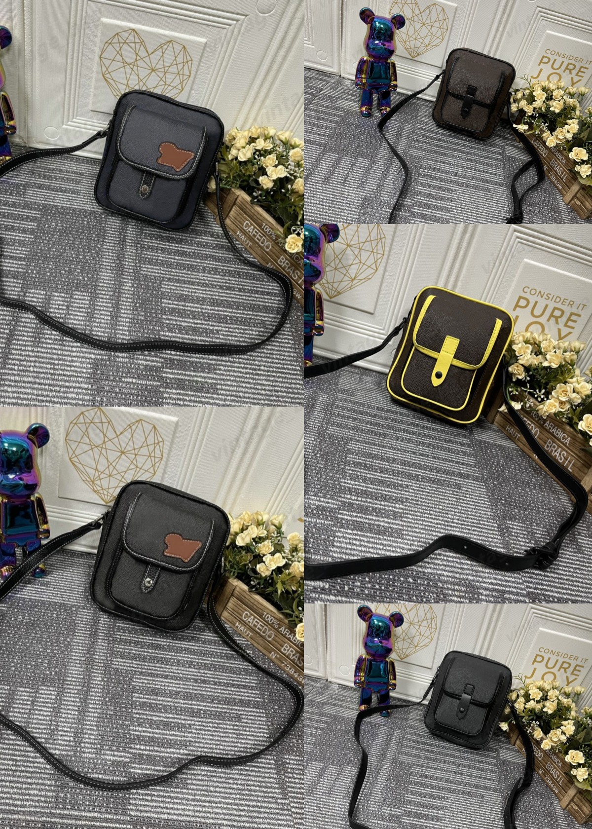 

CHRISTOPHER WEARABLE WALLET bags men Messenger Purse Camera handbag Monograms Macassar canvas flap cross body hobos women shoulder Totes M69404 M81854