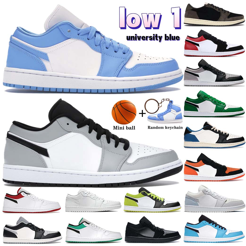 

TOP jumpman retro low 1 1s basketball shoes University Blue Light Smoke Grey Cactus Mocha LX Grey Black Sail Bred Toe Atmosphere pine green men women sneakers EUR 36-45, 39 shoe box