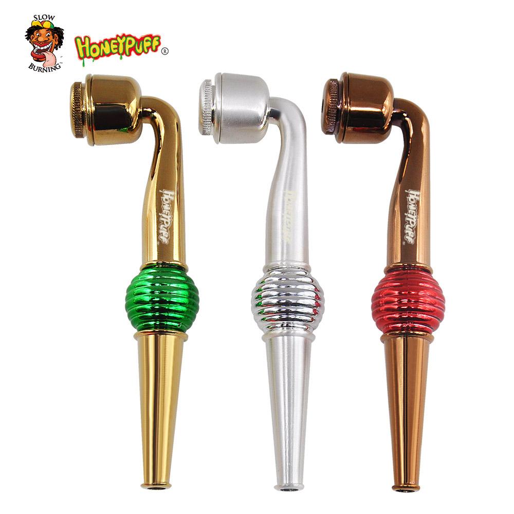 

smoke Pipe Zinc Alloy Tobacco Pipe Premium Metal Gemstone Detachable Pipes Easy To Carry Smoking Accessories disposable shisha vape pen bong