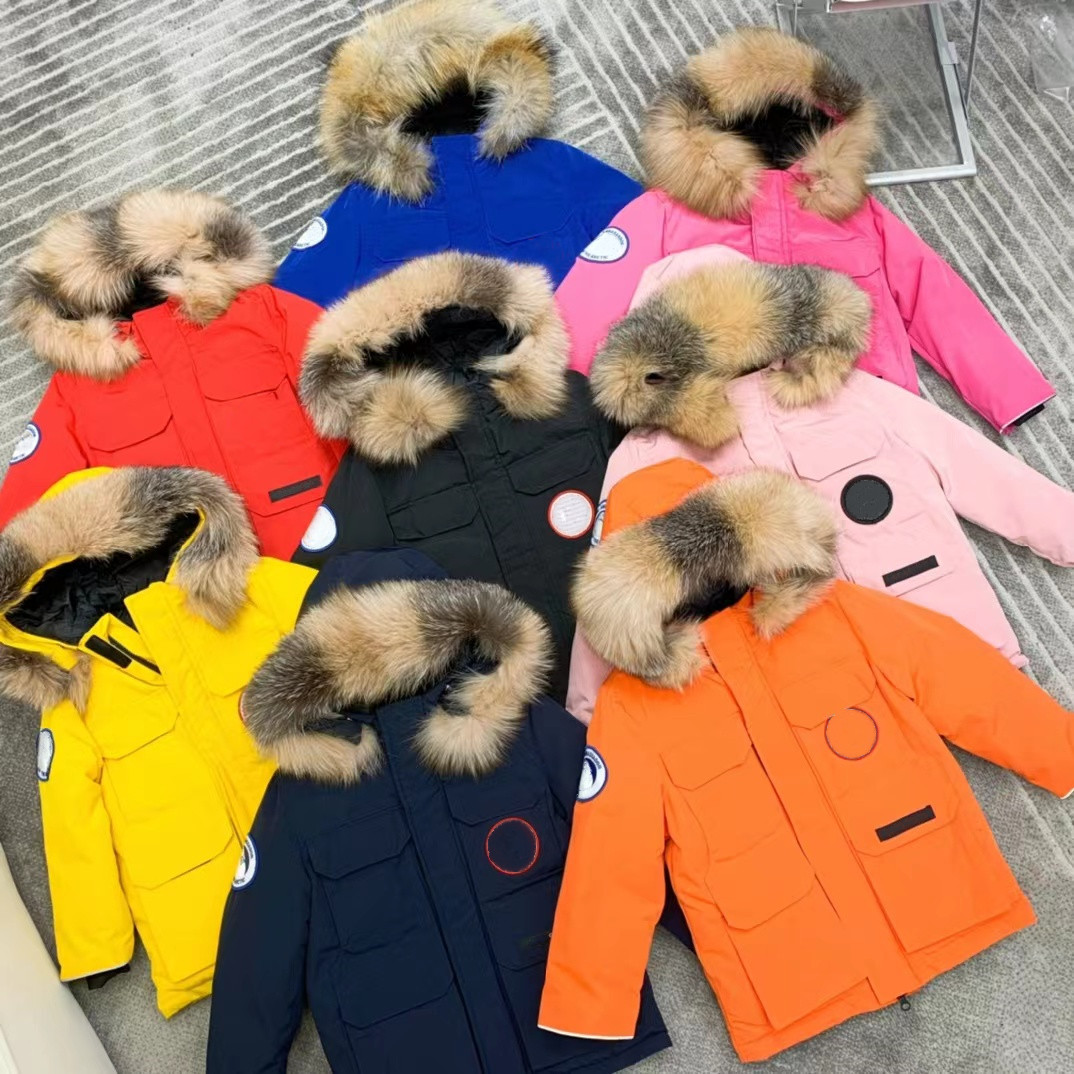 kids Coat Kid clothe Jacket Down Coats Baby Clothes With Badge baby Designer Hooded New Thick Warm Outwear Girl Boy Girls Outerwear Classic Parka