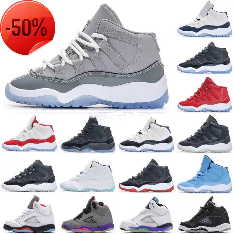 

Boots kids Jumpman 11 basketball shoes Cool Grey XI Cherry jorden Toddler shoes Bred Space Jam Kids running Shoes Sneaker Concord University Red, Txaj118 size22-27