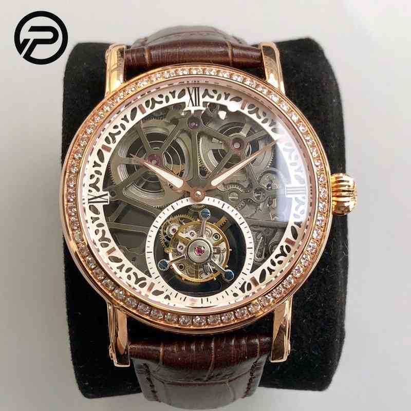 

Luxury Watches For Mens Pate Philipp watch High-end luxury mechanical 42mm tourbillon movement hollow brand PP