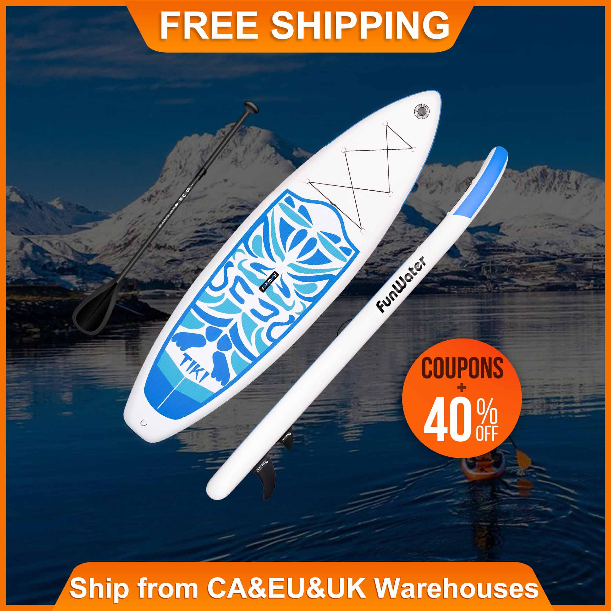 

FUNWATER Surfboards paddleboard inflatable surfboard Padel wholesale Stand Up Paddle Board Surfboard Sport Ca Us Warehouse Sporting sup surfing
