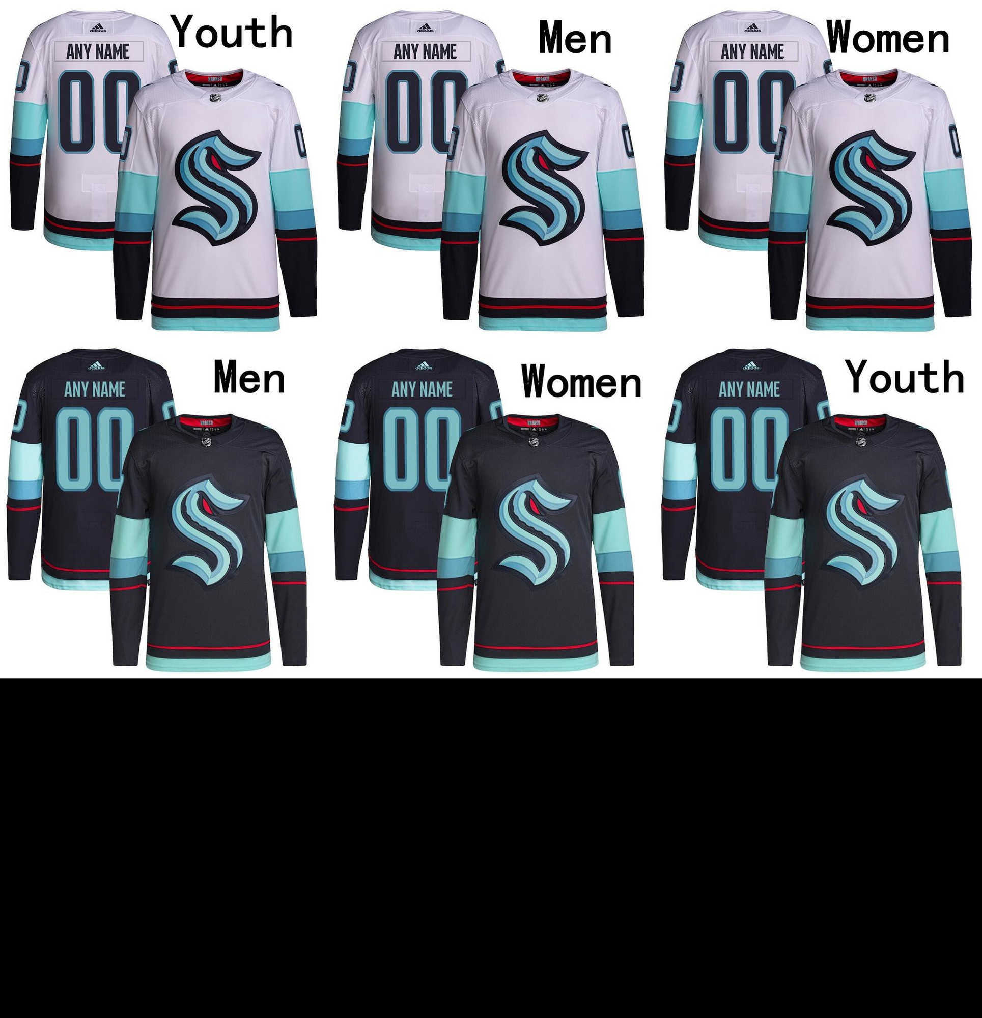 

Seattle Hockey Jersey Kraken 67 Morgan Geekie 24 Jamie Oleksiak 37 Yanni Gourde 91 Daniel Sprong 8 Cale Fleury 31 Philipp Grubauer 35 Martin Jones, As