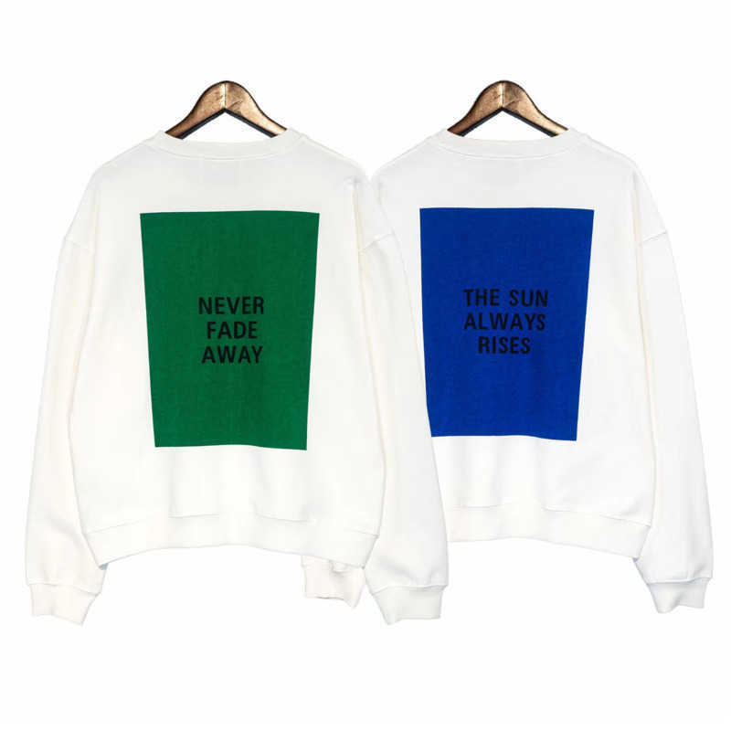

Minimal jil designer sweater mens sweatshirt printed long sleeved T-shirt men women pullover hoodies cotton sweaters 580, Bai hong