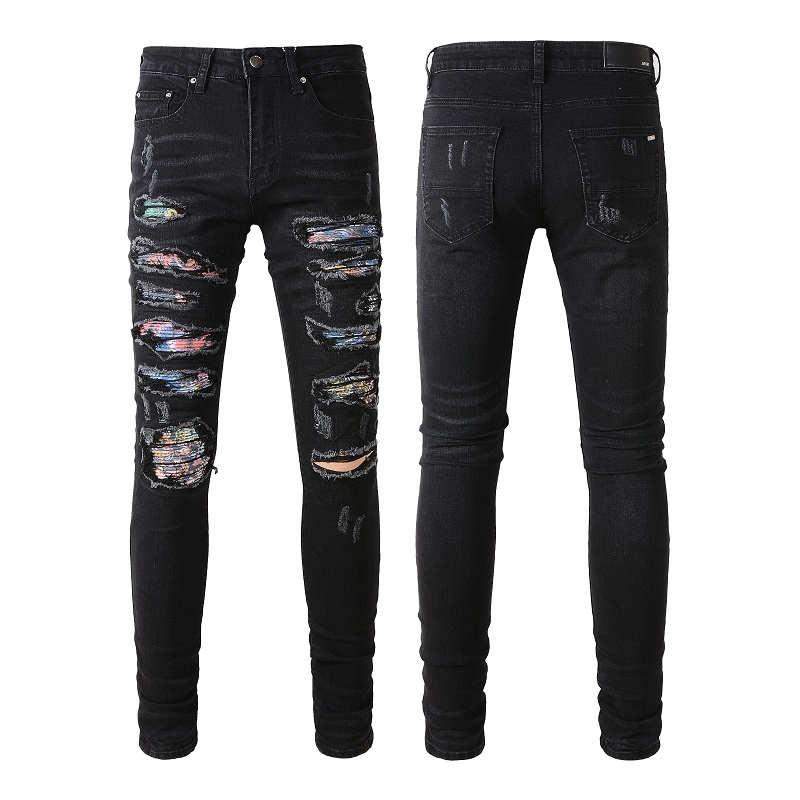 

2022 New Arrivals amirs Mens Luxury Designer Denim Jeans Holes Trousers amiri Jean COOLGUY Biker Pants Man Clothing #875