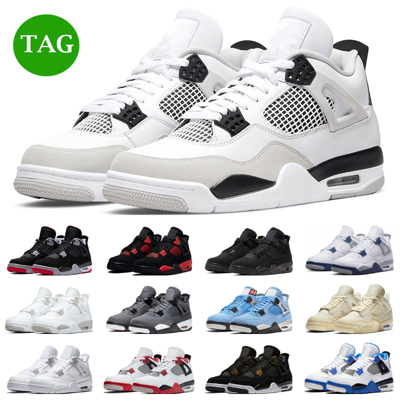 

Og Jumpman 4 Basketball Shoes Men Women 4s Military Black Red Thunder Bred University Blue Cool Grey White Oreo Mens Trainers Sport Sneakers, #29