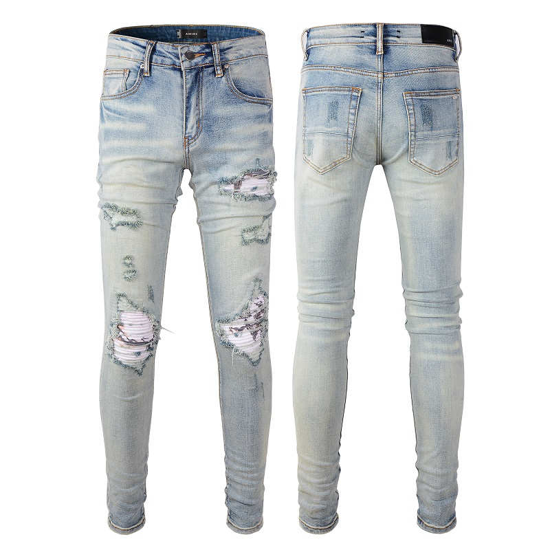 

Men's Jeans Arrivals Amirs Mens Luxury Designer Denim Holes Trousers Jean Coolguy Biker Pants Man Clothing #839