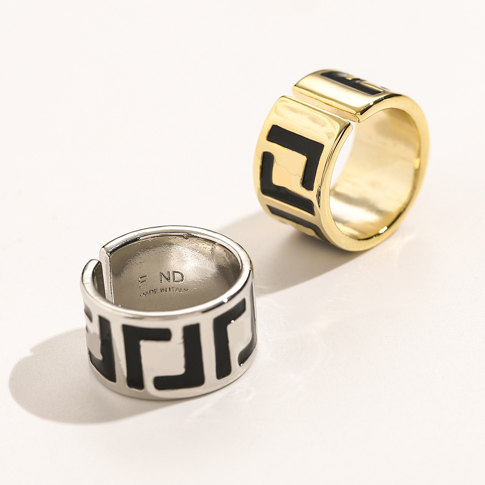 

Designer Open Ring Top-Quality Extravagant Love Ring Gold Silver Stainless Steel Letter Rings Fashion Women men Wedding Jewelry Lady Party Gifts