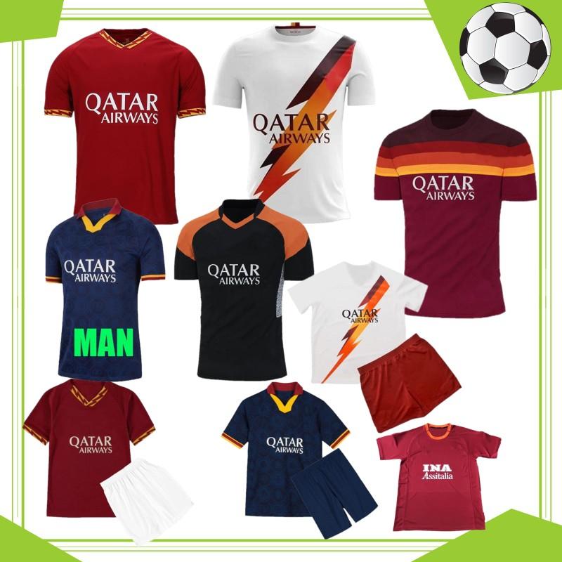 

Soccer jerseys Thailand AS maillot roma soccer jersey 19 20 DE ROSSI DZEKO ZANIOLO rome jersey 2019 2020 TOTTI PEROTTI football shirt men AN, Luoma
