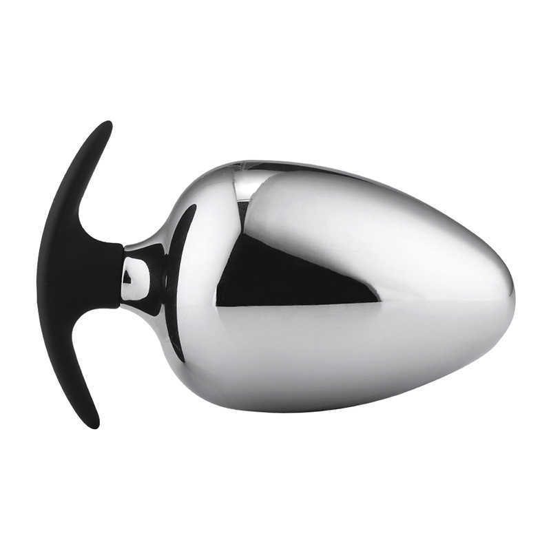 Articles de beauté Extérieur super grand plug anal métal massage de massage de la prostate exercice de jouets sexy balles pour les perles d'anus