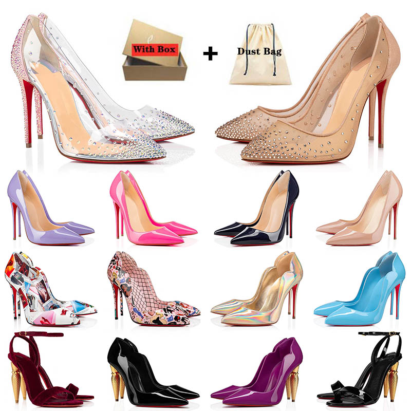 

With Box 2022 Red Bottom High Heels Shoes Women Lady So Kate Sexy Stiletto Pointy Toe Peep-Toes Style Designer Platform Lipstick Heel Loafers Pumps 35-42