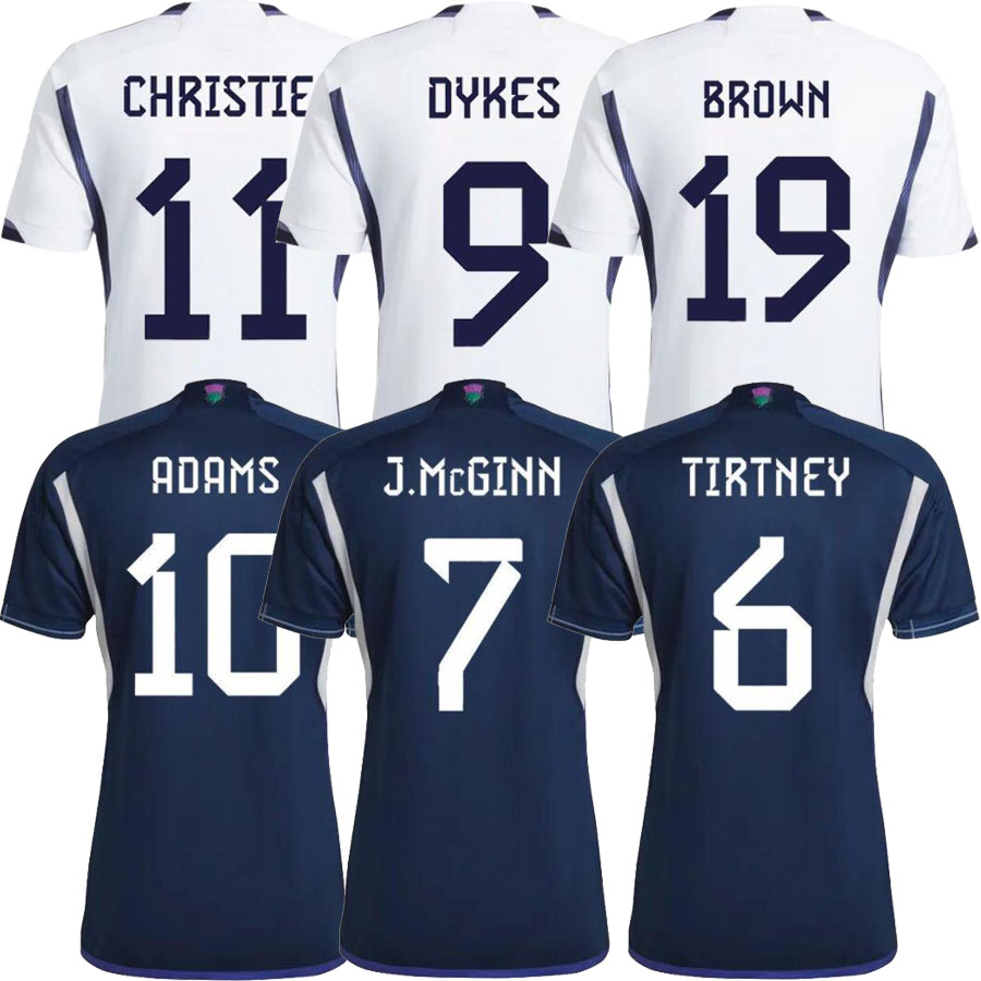 

2022 Scotland TIERNEY Soccer Jerseys 22/23 Home ROBERTSON McTOMINAY McGREGOR DYKES ADAMS Shirt Away national team CHRISTIE ARMSTRONG FRASER football uniform