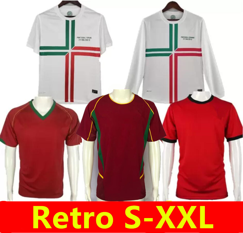 

2012 2013 RONALDO Retro Soccer Jersey 2002 2004 2006 RUI COSTA FIGO NANI Classic 66-69 Football Shirts Camisetas de futbol Portuguese Vintage, 2006 home