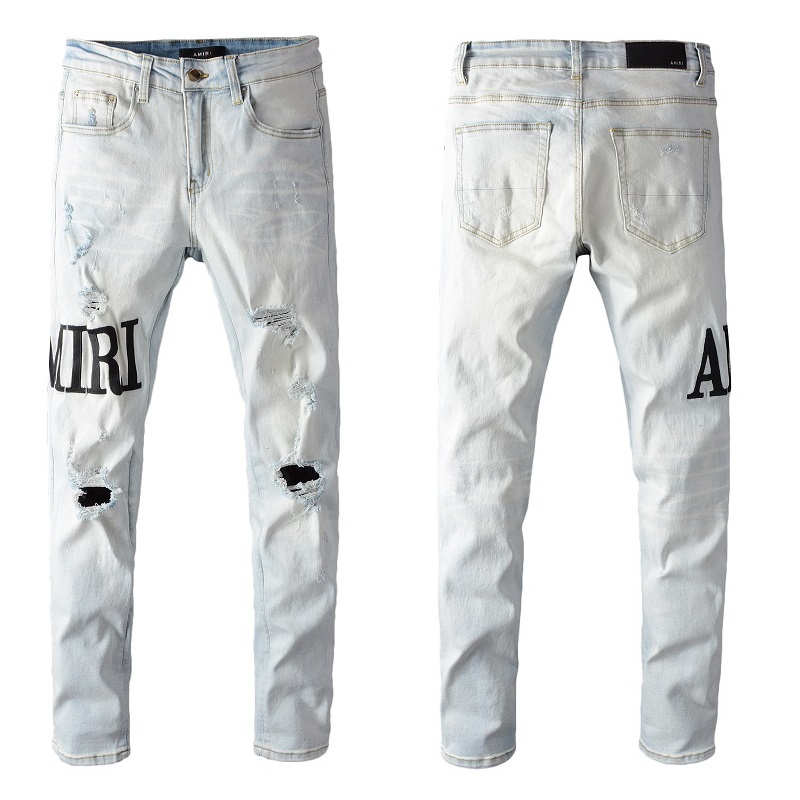 

2022 New Arrivals amirs Mens Luxury Designer Denim Jeans Holes Trousers amiri Jean COOLGUY Biker Pants Man Clothing #650