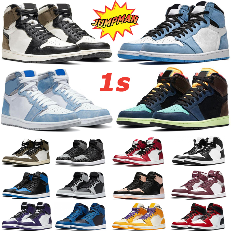 

Mens Basketball shoes 1 jumpman 1s Hyper Royal New Light Smoke Grey Personality Women sneakers trainers EUR 36-47, #32