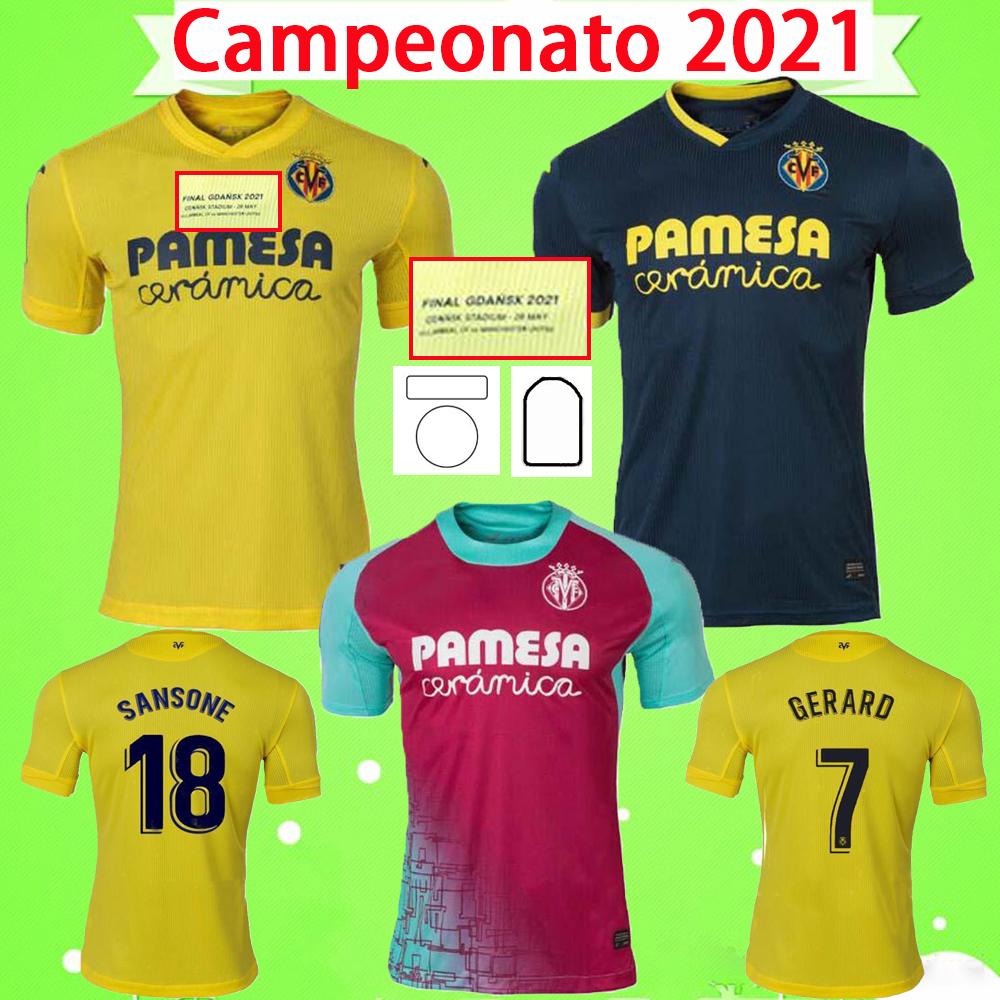 

Soccer jerseys Campeonato 2021 Villarreal Soccer Jerseys 2020 Home away third PAREJO MORENO BACCA 20 21 Football Shirt Paco Alcacer PINO Chu, 2021 finals