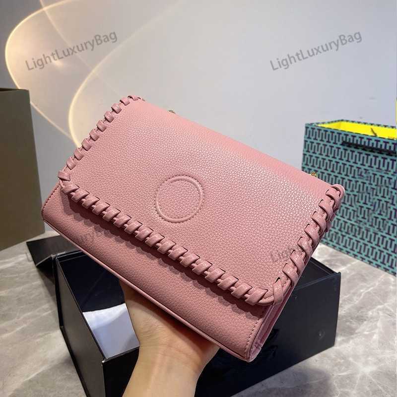 

TB Shoulder Bag Designer Leather Light Luxury Handbag Quality Crossbody For Women Classic Famous Brand Baguette Bag 220321, Pink