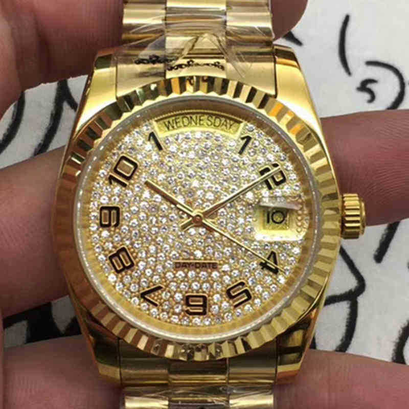 

Rolxes Superclone Es 4130 3k n c Date 7750 9001 Aaaaa Luxury Mens Mechanical Watch Automatic Swiss Brand Wristwatch Wx4z, Tooth gold full of stone black number