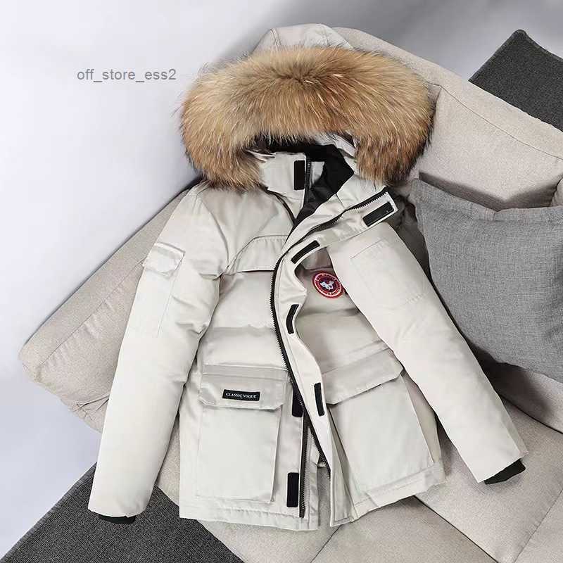

Canada Men's Down Parkas Winter Work Clothes Jacket Outdoor Thickened Fashion Warm Keeping Couple Live Broadcast Canadian Goose Coat Hoodie Hoodies Designer 6B1Y, White