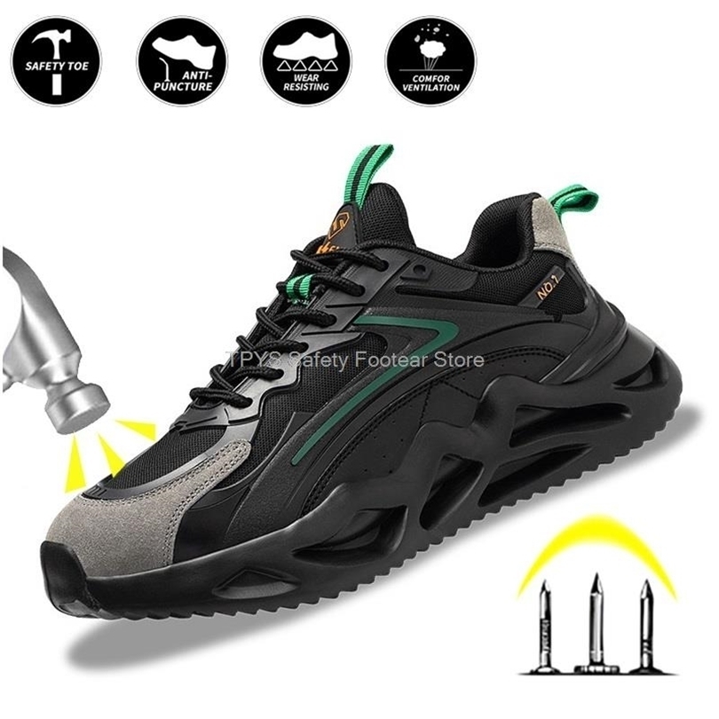 Bottes isolées 6kv électricien chaussures de sécurité hommes travail bottes de sécurité en plastique orteil travail baskets antistab antismash bo