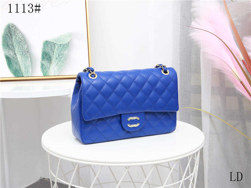 

2022 new Women Luxury Brand Original Shoulder Lady Designer Bag casual blue chain envelope cc letter Female flap channel Leather Bag Handbags W221019, Customer service