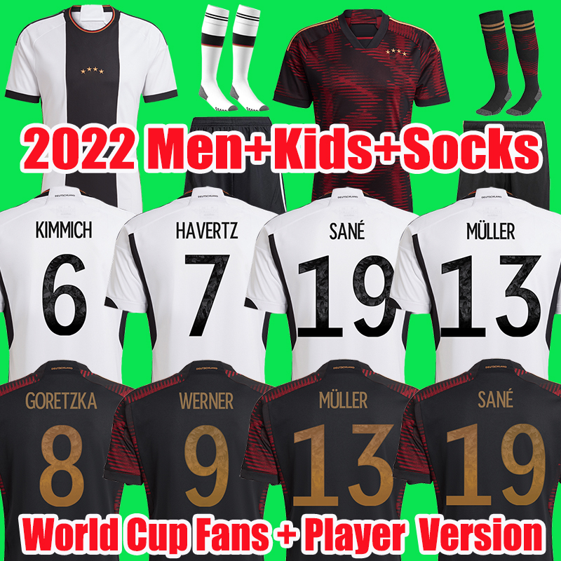 

2022 2023 GNABRY WERNER Soccer Jersey Fans Player Version germanyS KROOS DRAXLER REUS HUMMELS MULLER GOTZE World Cup Football Shirt germanies men kids kit 22 23, Fans 2022 away