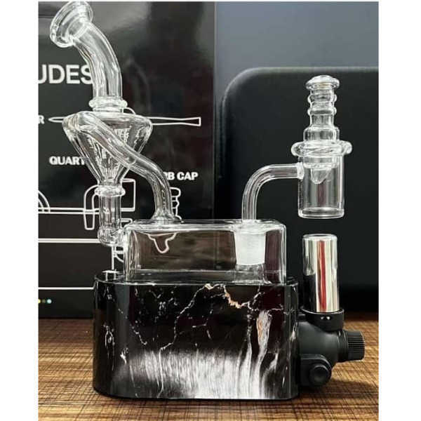 

NEW styles Glass recycle Bong Smoking Kit Hookahs water pipe Dab Rig with Quartz Banger Carb Cap accessories set gift box packaging