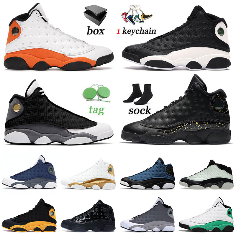 

2022 Arrival Mens Basketball Shoes 13 13s XIII Athletic OG Sneakers Starfish Men Women Black Flint University Blue Jorda Jorden Sports 117B, C41 barons alternate 40-47
