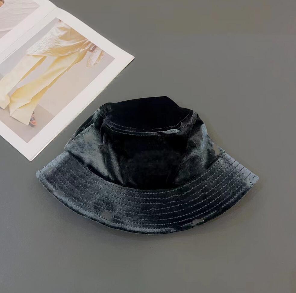 

Corduroy Retro Fisherman Hats Fashion Unisex Stingy Brim Cap Designer Embroidery Leisure bucket hat Winter Plush hats Christmas Gift Accessories, This link is not sold separately