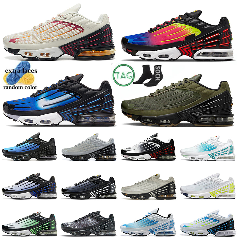 

Tn Plus 3 Max Tuned Running Shoes Airs Vapour Big Size 12 Triple White All Black Royal Graffiti Olive Bone Obsidian Laser Blue Men Women Tns Trainers Sneakers With Socks, #a14 39-46