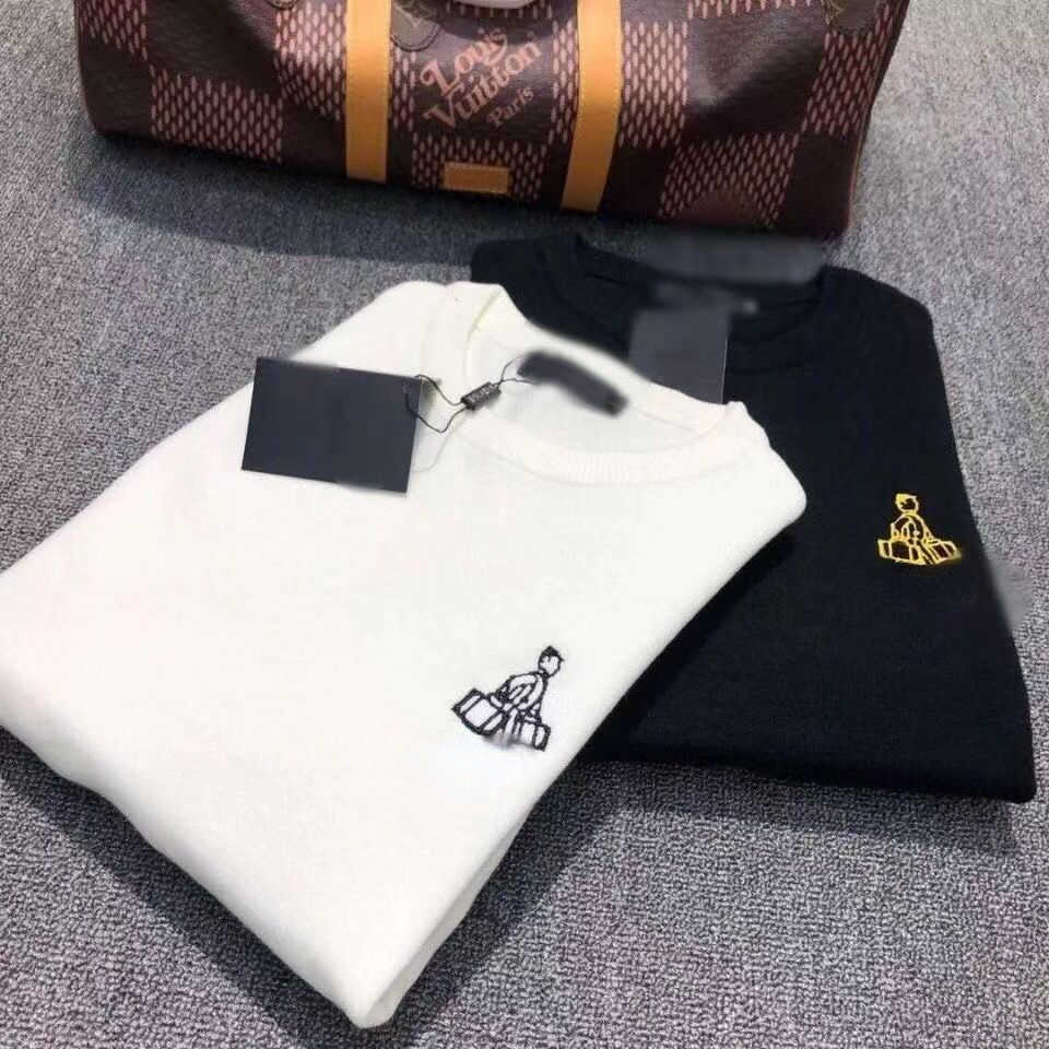 

Designer sweater men hoodie pra embroidery wool sweaters men women Knitted pullover Winter Warm sweatshirt Long sleeve shirt, White