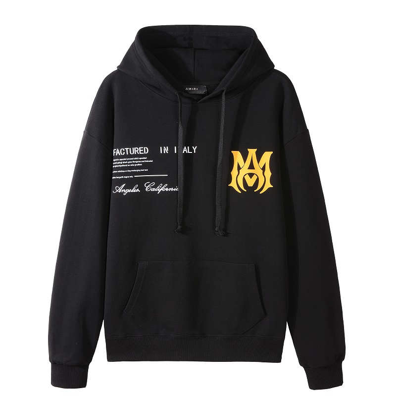 

2022 FW 23ss Autumn And Winter amirs Mens Women Luxury Designer Street Hoodies Long Sleeve embroidery Sweatshirts Man Clothing #3336 Amiri, Black