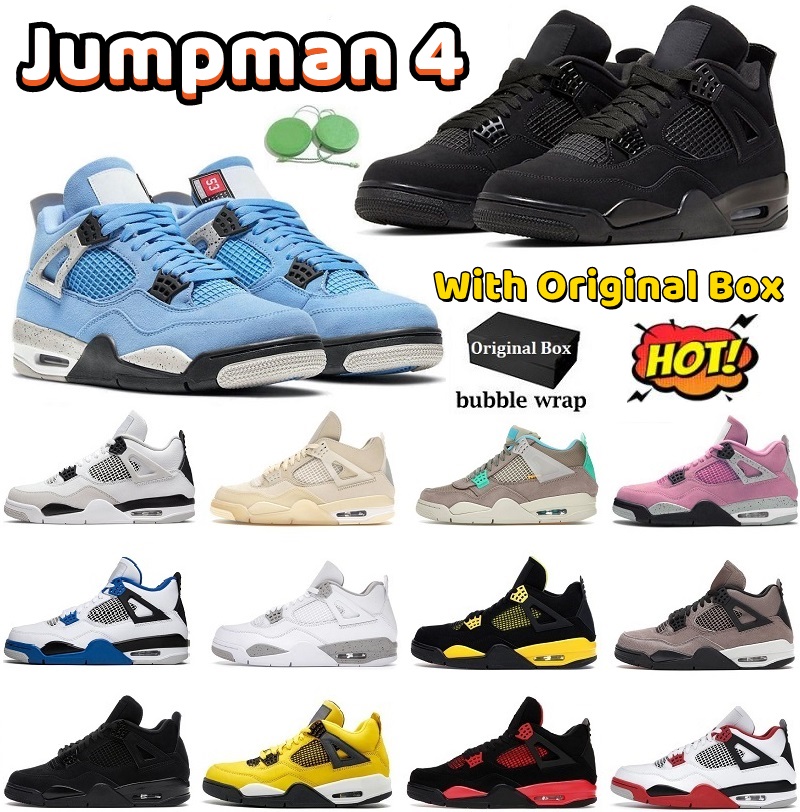 

2022 Jumpman Basketball Shoes 4 4s Sneakers Outdoor Running Casual Sneakers Trainers for Mens Womens Sports Walking Thunder University instinct Anniversary, 44
